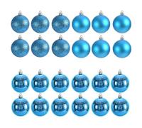 VUIUYOIES Boules de décoration 24x, décoration Efficace pour fête de Mariage, décoration de Maison, décorations de noël, Boules suspendues Pendentif ABS, lac Bleu