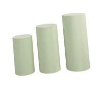 VUIUYOIES Couvertures élégantes de support de plinthe cylindre pour le décor nappe gâteau d'anniversaire ensemble 3 produits sont couverture piédestal dessert cylindre couvertures, vert