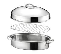 VUIUYOIES Cuit-vapeur ovale pour poisson, 40 cm, multi-usages, pour pâtes, rôtissoire, pommes de terre, céréales, œufs, B, Modèle A