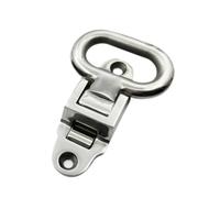 VUIUYOIES Marchepied de mât Repliable Marin en Acier Inoxydable, Installation Facile, pédale de sécurité Haute résistance pour Bateaux et véhicules, résistant à l'usure, Argent, 107 x 83 x 38 mm