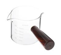 VUIUYOIES Pichet doseur en verre transparent de qualité supérieure, idéal pour le café, le lait et les sauces. Durable et facile à nettoyer. Ce pichet en verre italien peut également servir de petit