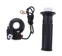 VUIUYOIES Poignées d'accélérateur de guidon de moto en plastique durable avec poignée tournante et coupe-circuit pour une performance optimale. Câble coupe-circuit inclus.