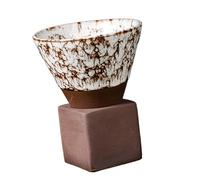 VUIUYOIES Superbes Tasses à café/thé Vintage en céramique - Idée Cadeau Unique pour Un Anniversaire Entre Amis en Famille - Mug céramique rétro créatif - Style Rustique, Blanc, 11 x 9.3 x 9.3 cm