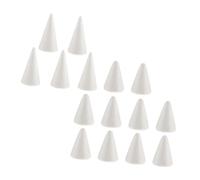 VUIUYOIES Transformez Vos projets de Bricolage avec des cônes en Mousse : Petits Objets créatifs, cônes en Mousse Blanche pour Enfants, décorations de Noël, Formes polystyrène pour Loisirs créatifs,