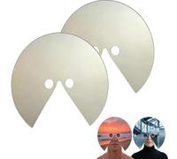 VUKHWX Lot de 2 masques miroir - Ce que je vois - Miroir monté sur la tête - Miroir anti-selfie - Accessoires de visage réfléchissants montés sur la tête - Pour art vidéo, événements costumés