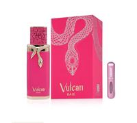 Vulcan Baie Eau de parfum 100 ml, parfum arabe unisexe de longue durée, avec atomiseur rechargeable, parfum boisé épicé avec poivre noir, lavande et bois nobles (Vulcan Baie)