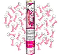 Vulcan Chef Cock Confetti Shooter - Set de 3 - Bandes de papier multicolores - Distance de tir 5-8 m - Party-Time