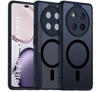 Vuletc Coque Magnétique pour Honor Magic 7 Lite, Étui Arrière Translucide Givrée Mince Antichoc, Anti-Empreintes Digitales Housse, Noir