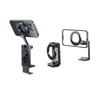 Vulevirtue Support Téléphone Avion Magnétique,Rotation 360°,Support Téléphone Réglable,Accessoire de Voyage Universel Portable Pliable avec Compatible iPhone Tous Les Smartphones（Noir）