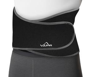VULKAN Ceinture de soutien dorsal classique - Attelle lombaire réglable pour soulager les douleurs dans le bas du dos, sciatique et correction de la posture - 1 taille de soutien dorsal pour homme et