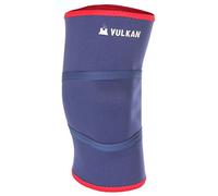 Vulkan Classic Neoprene Knee Support, Navy Blue/Red, X-Small
