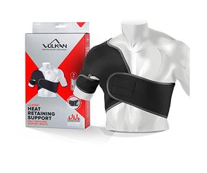 VULKAN - Demi-épaule droite classique pour blessure de la manchette des rotateurs, soutien de l'articulation AC et luxations, bandoulière pour homme et femme, pour athlètes et exercices physiques