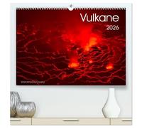 Vulkane 2026 (hochwertiger Premium Wandkalender 2026 DIN A2 quer), Kunstdruck in Hochglanz: Vulkane der Welt, Monatskalender, 14 Seiten