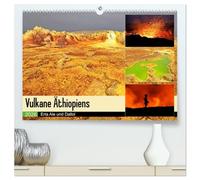 Vulkane Äthiopiens - Erta Ale und Dallol (hochwertiger Premium Wandkalender 2026 DIN A2 quer), Kunstdruck in Hochglanz: Vulkane im Rausch der Farben