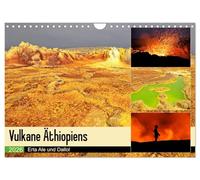 Vulkane Äthiopiens - Erta Ale und Dallol (Wandkalender 2026 DIN A4 quer), CALVENDO Monatskalender: Vulkane im Rausch der Farben