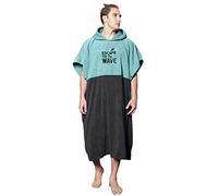 Vulken Serviette de Plage Extra Large Bleu Sarcelle épaisse à Capuche Poncho de Surf pour Homme pour Un Changement Facile en Public Serviette en Microfibre à séchage Rapide pour la Plage, la Piscine,