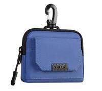 VULKIT Porte Cartes Credit avec Blocage RFID et Fermoir Mousqueton en Plastique, Porte-cartes en Tissu Oxford Résistant à l'eau pour Unisexe, Pochette de Rangement à Clip pour Les Quotidiens Plein Air