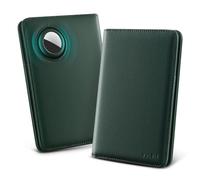 VULKIT Porte-Passeport de Voyage avec Porte-AirTag, Organiseur de Documents de Voyage en Cuir Anti-RFID avec Emplacement pour Passeport, Cartes de Visite et Crédit, et Poche pour Carte d'embarquement