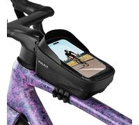 VULKIT Sac de cadre de vélo à libération rapide, ultra léger et étanche avec écran tactile, support de téléphone pour vélo, accessoires de cyclisme pour vélos de route et VTT, pochette de vélo pour