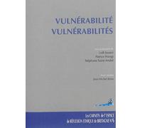 Vulnerabilite- vulnerabilites-les carnets de l eebo n 6 Les carnets de l'épace de réflexion éthique de Bretagne - JOUSMI & COLL - Sauramps Medical - broché - Revue