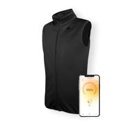 Vulpés Ganymed - Gilet Chauffant Intelligent | Onyx Noir | Commande par Smartphone | Technologie Graphique | Développé en Allemagne | Sans banque d'alimentation (M)