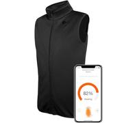 Vulpés Ganymed - Gilet Chauffant Intelligent | Onyx Noir | Commande par Smartphone | Technologie Graphique | Développé en Allemagne | Sans banque d'alimentation (XL)