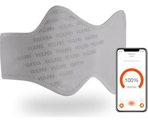 Vulpés HeatBelt Pro - Ceinture Lombaire Chauffante | Chaleur Infrarouge Avancée | Bambou Organique | Ultra-Légère | Pour Dos, Bassin & Reins | Contrôle via App | Batterie 5.000mAh | S [70-90 cm]