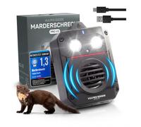 VulpesGoods Répulsif anti-martres pour voiture pour intérieur et extérieur | Pro V3 Lot de 2 répulsifs anti-martres à ultrasons rechargeables pour voiture, jardin et grenier [étanchéité IP65]