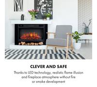 Vulsini Hideaway Cheminée électrique 1900 W Technologie LED Télécommande