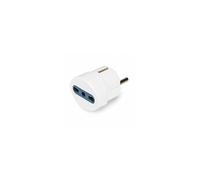 Vultech AT-06 Type L (IT) Type F Blanc adaptateur prise d'alimentation - Adaptateurs prises d'alimentation