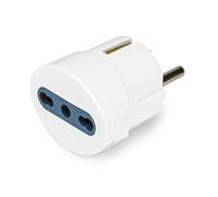 Vultech AT-06 Type L (IT) Type F Blanc adaptateur prise d'alimentation - Adaptateurs prises d'alimentation
