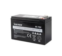 Vultech Batterie rechargeable AGM VRLA 7AH 12 V scellée au plomb Faston F2 pour UPS (groupes de continuité), systèmes de vidéosurveillance, alarmes, jouets électriques, vélos électriques