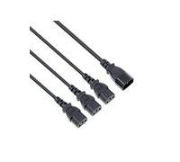 Vultech Câble Séparateur d'Alimentation MU-UPS04 IEC C14 vers 3x IEC C13 1m 3000W 10A 250V