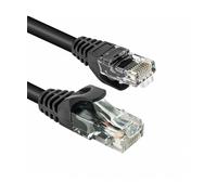 Vultech Cavo Ethernet Cat6 10m Nero Gigabit U/UTP RJ-45 Maschio per Rete LAN