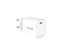 VulTech CC45-1C - Chargeur Universel 45W GaN avec Port USB-C/Type-C PD3.0 QC3.0 PPS, Compatible avec Smartphone, Tablette et Notebook - Blanc, Compact