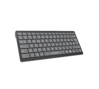 VulTech KEY-601WBT Clavier Sans Fil/Bluetooth, Rechargeable 80H, Silencieux, Italien QWERTY Ultraslim, 12 Protection Multimédia pour PC/Mac/Linux Smartphone/Tablette/Console
