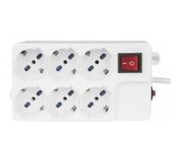 Vultech MU-03 multiprise 1,5 m 6 sortie(s) CA Intérieure Blanc