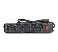 Vultech MU-UPS01 Multiprise, 5 Prises à 2 Trous pour Ups IEC14 avec Interrupteur on/Off