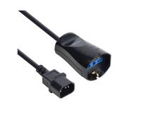 Vultech MU-UPS02 câble électrique Noir 0,125 m IEC C14 Schuko