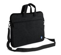 Vultech SC-1560, 15,6", Slim avec Compartiment rembourré pour Ordinateur Portable, poignées et Poche extérieure, bandoulière Amovible et réglable, Noir