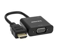 Vultech SN21707 câble vidéo et adaptateur 1 m VGA (D-Sub) HDMI Type A (Standard) Noir
