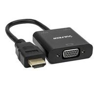VULTECH SN21707 Adaptateur HDMI Mâle vers VGA Femelle 1080p 60Hz Full HD avec Audio - Compatible PC, Chromebook, Raspberry Pi, Xbox, Projecteur, Moniteur