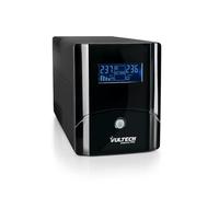 Vultech UPS1050VA-PRO Alimentation sans Interruption Line Interactive UPS, 560 W, écran LCD, AVR, 2 Sorties Schuko/Bypass, 1 Sortie IEC13 RJ11 USB, 1050 VA | 560 W