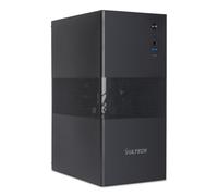 VulTech VCO-A1759-N Boîtier PC ATX Mid Tower en Acier SPCC, Type-C, USB 3.0, Ventilateur 120 mm Inclus sans Alimentation, Noir