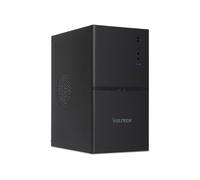 VulTech VCO-M1659P-N Boîtier PC Micro-ATX en Acier SPCC avec Bloc d'alimentation ATX 500 W Inclus, USB 3.0, 2 USB 2.0, Support GPU 270 mm, Noir
