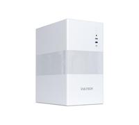 VulTech VCO-M1759-B Boîtier PC Micro-ATX en Acier SPCC, USB-C, USB 3.0 et USB 2.0, Ventilateur 120 mm Inclus, Support GPU 270 mm, sans Alimentation, Blanc