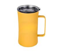 Vumor Tasse à café thermique portable avec poignée, gobelet avec poignée, tasse à boire avec couvercle, anti-éclaboussures 600 ml