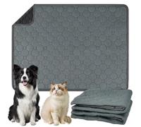 Vunanvu 2 Tapis Réutilisables Pipi pour Cochons d'Inde 60 X 45 Cm Tapis Lavables pour Chiots Tapis Absorbants Antidérapants Pipi Matelas Imperméables pour Lapins Hamsters Chiots