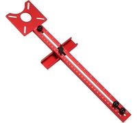 Vunanvu Compas De Fraisage Réglable en Aluminium pour Défonceuse, Rayons De 75 Mm À 380 Mm. Support De Rainurage 4 en 1 pour Défonceuse, Compas De Fraisage pour Outils De Défonceuse