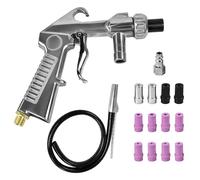 Vunanvu Pistolet De Sablage Pneumatique Professionnel 13 Buses Interchangeables Céramique Et Métal Sableuse Portable pour Décapage, Nettoyage Métal Compatible Tous Compresseurs Kit